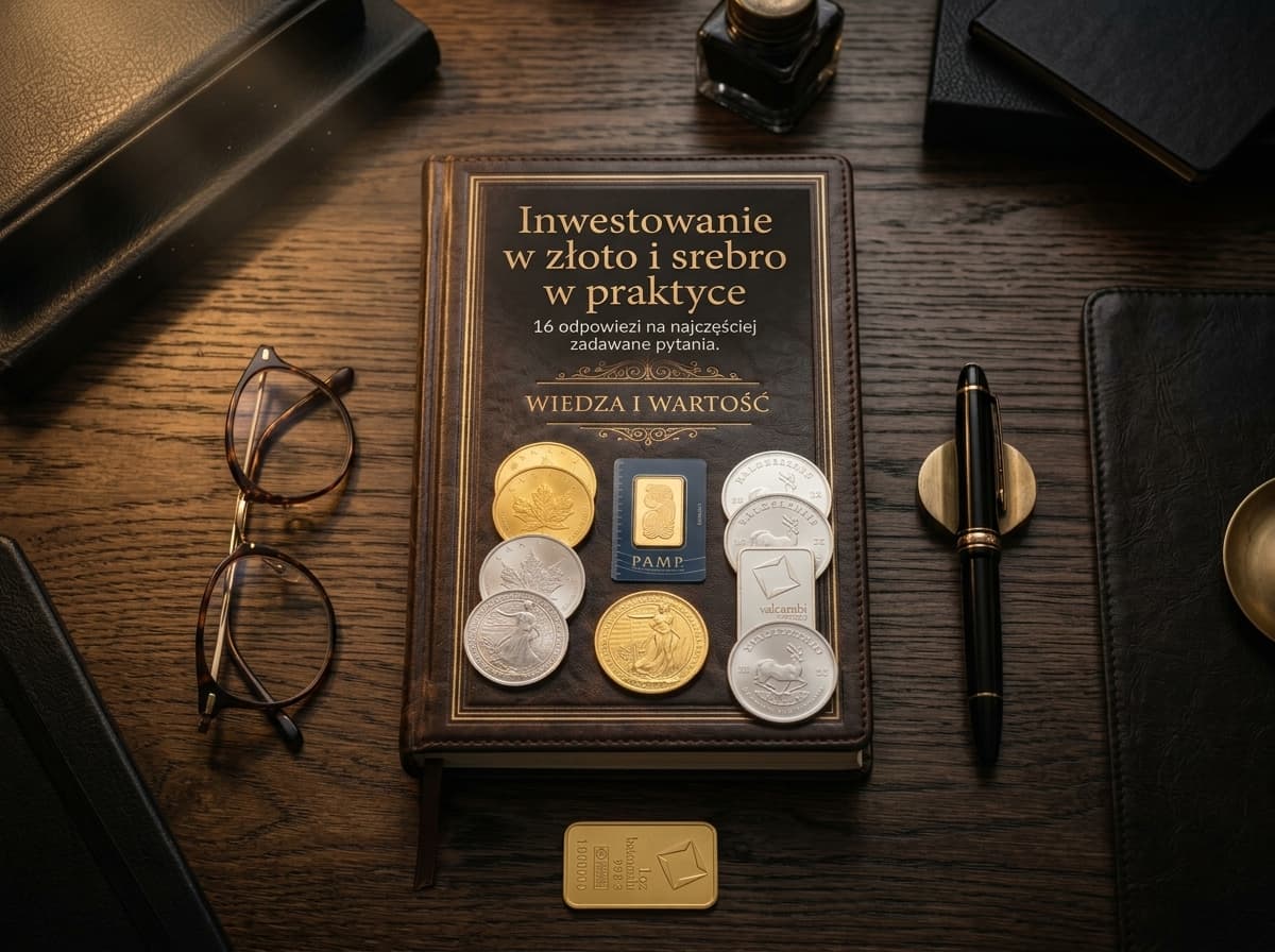 Okładka poradnika o inwestowaniu w złoto i srebro
